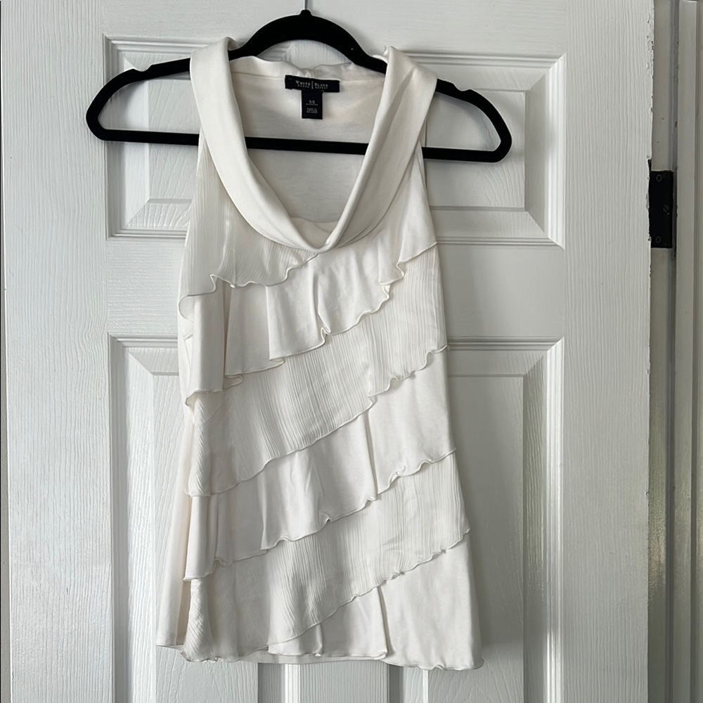 White House Black Market Ivory Blouse